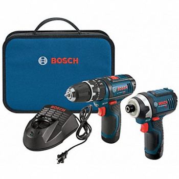 BOSCH Cordless Combo Kit 12.0 V 2 Tools 2 Batt, 19TT06