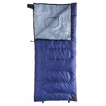 KAMP-RITE TENT COT INC Sleeping Bag Blue Polyester 3 lb 40F, 19TU19