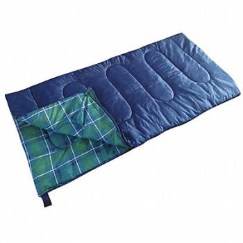 KAMP-RITE TENT COT INC Sleeping Bag Blue Polyester 5 lb 25F, 19TU20