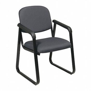 OFFICE STAR Desk Chair Fabric Gray 18 to 18 Seat Ht, 314K43