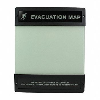 ACCUFORM Evacuation Map Holder 8-1/2 in x 11 in, 19TZ52