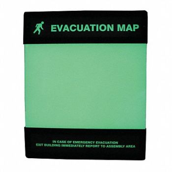 ACCUFORM Evacuation Map Holder 8-1/2 in x 11 in, 19TZ53