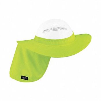 CHILL-ITS BY ERGODYNE Visor with Neck Shade Polyester Lime, 19TZ64