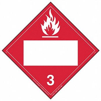 LABELMASTER DOT Container Placard 10-3/4 W, 19UA08