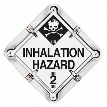 LABELMASTER Full Frame Flip Placard Holder 13-1/2 H, 19TZ74