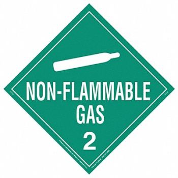 LABELMASTER DOT Container Placard 10-3/4 Label W, 19TZ80
