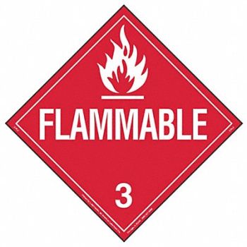 LABELMASTER DOT Container Placard 10-3/4 Label W, 19TZ81