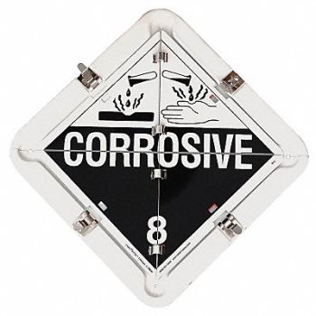 LABELMASTER Full Frame Flip Placard Holder 13-1/2 H, 19TZ98