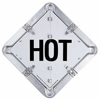 LABELMASTER Full Frame Flip Placard Holder 13-1/2 H, 19TZ99