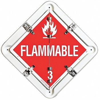 LABELMASTER Full Frame Flip Placard Holder 13-1/2 H, 19UA03