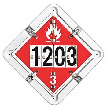 LABELMASTER Full Frame Flip Placard Holder 13-1/2 H, 19UA05