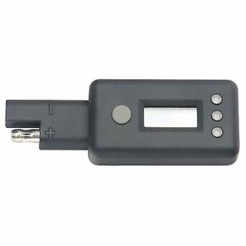 BATTERY TENDER Voltage Meter LCD No AC Cord Plastic, 19XM23