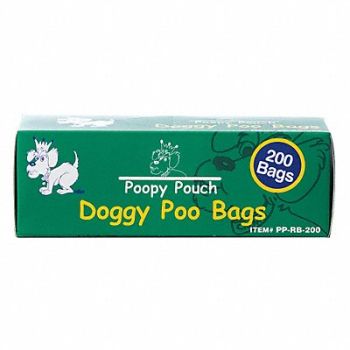 POOPY POUCH Pet Waste Bag 3/4 gal PK10, 19XZ86