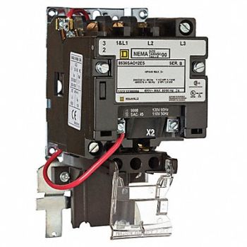 SQUARE D Magnetic Motor Starter NEMA 120V 27A 3P, 19YC21
