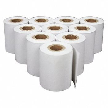 ADAM EQUIPMENT Scale Printer Paper White PK10, 19YN79