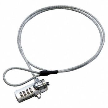 ADAM EQUIPMENT Balance/Scale Security Cable Silver, 19YN95