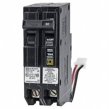 SCHNEIDER ELECTRIC Circuit Breaker 30A Plug In 120/240V 2P, 19YP31