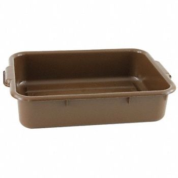 CRESTWARE H6051 Bus Tub Polypropylene Brown, 19YU55