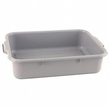 CRESTWARE H6051 Bus Tub Polypropylene Gray, 19YU56