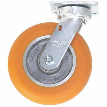 GRAINGER APPROVED Kingpinless Plate Caster Swivel 1200 lb., 19YW82