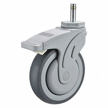 GRAINGER APPROVED Maintenance-Free Fric-Ring Stem Caster, 19YX07
