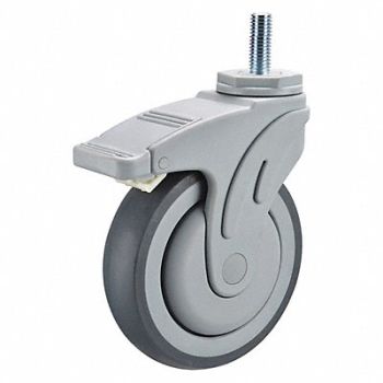 GRAINGER APPROVED Single-Wheel Threaded Stem Caster 5, 19YX08