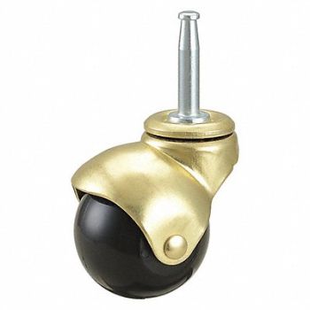 GRAINGER APPROVED Ball-Wheel Grip-Neck Stem Caster 2, 19YX24