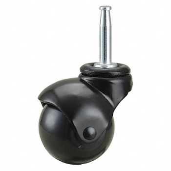 GRAINGER APPROVED Ball-Wheel Grip-Neck Stem Caster 2, 19YX25