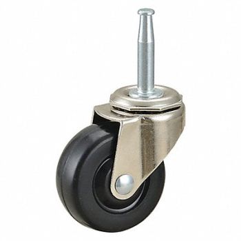 GRAINGER APPROVED Single-Wheel Grip-Neck Stem Caster 2, 19YX28