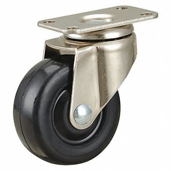 GRAINGER APPROVED Standard Plate Caster Swivel 75 lb., 19YX29