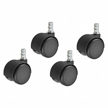 GRAINGER APPROVED Friction-Ring Stem Caster Kit PK4, 19YX30