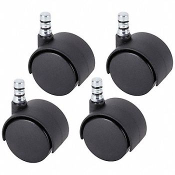 GRAINGER APPROVED Friction-Ring Stem Caster Kit PK4, 19YX32