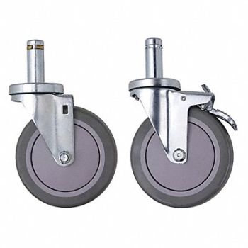 QUANTUM STORAGE SYSTEMS Swivel Stem Caster Kit Polyurethane, 19YY17