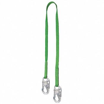HONEYWELL MILLER Positioning Lanyard Green Fixed, 19Z713