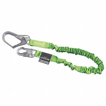 HONEYWELL MILLER Shock-Absorbing Lanyard Green, 19Z813