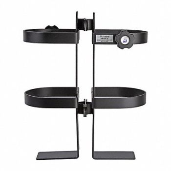 SMARTSTACK Dual Tank Holder Pole Mounted Black, 19ZA51