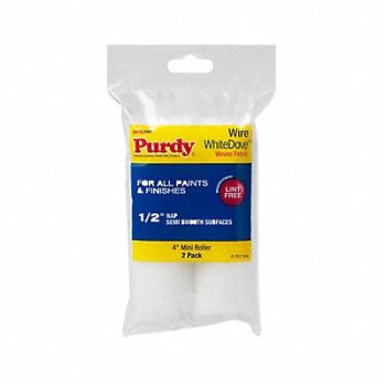 PURDY Roller Cover 4 L 1/2 Nap Dralon PK2, 19ZN49