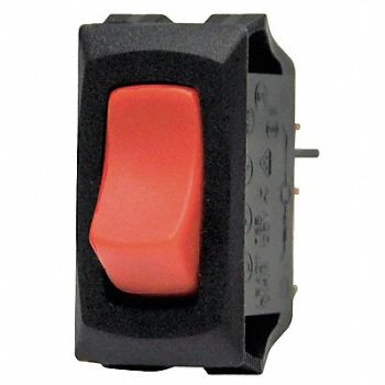 CARLING TECHNOLOGIES Lighted Rocker Switch SPST 3 Connections, 1A824
