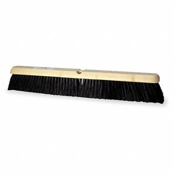 TOUGH GUY Push Broom Head Threaded 24 Sweep Face, 2PY48