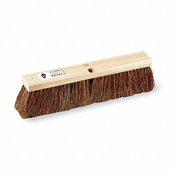 TOUGH GUY Push Broom Head Threaded 18 Sweep Face, 1A844