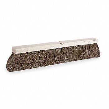 TOUGH GUY Push Broom Head Threaded 24 Sweep Face, 2PY50