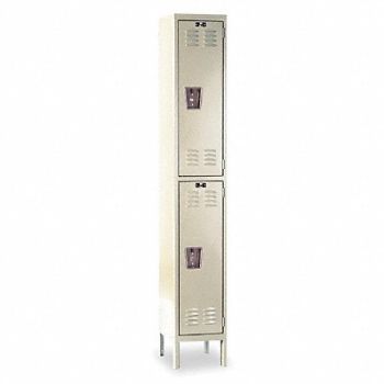 HALLOWELL Wrdrb Lckr 2x1Lckr Tan 78 x15 x24 Assm, 1AEJ7