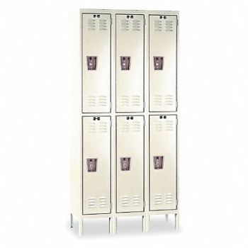 HALLOWELL Wrdrb Lckr 2x3Lckr Tan 78 x45 x24 Assm, 1AEK1