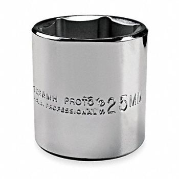 PROTO Socket Steel Chrome 1/2 in, 429M84