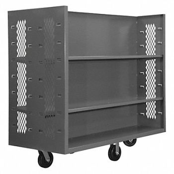 GRAINGER APPROVED Stock Cart With 2-Sides 2000 lb., 1AGK1