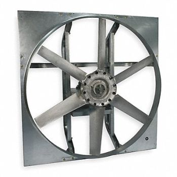 DAYTON ExtFan w DrvPk 60In Bl Alum 208-230/460V, 7M8H4