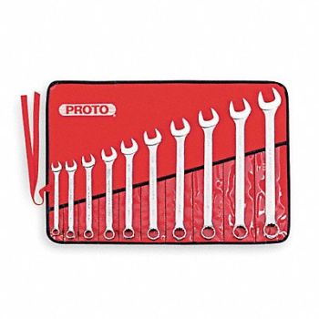 PROTO Combo Wrench St Steel Satin Stnrd Ofst, 449P49