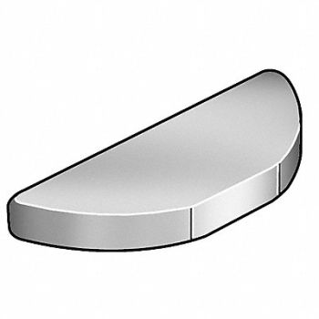 GRAINGER APPROVED Woodruff Key 1/4 x 1 SAE 15 PK25, 4YHZ2