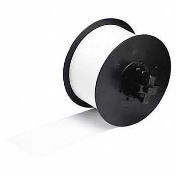 BRADY D9027 Tape White 110 ft L 2-1/4 in W, 1AMY6