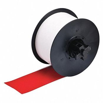 BRADY D9027 Tape Red 110 ft L 2-1/4 in W, 1AMY8
